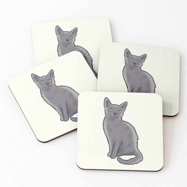 Item preview, Russian Blue cat drawing  designed and sold by Artofmayara.