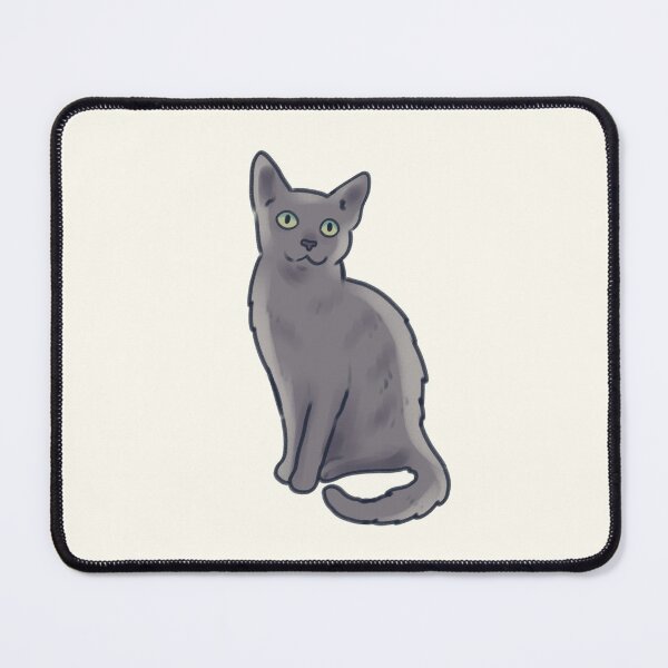 Item preview, Russian Blue cat drawing designed and sold by Artofmayara.