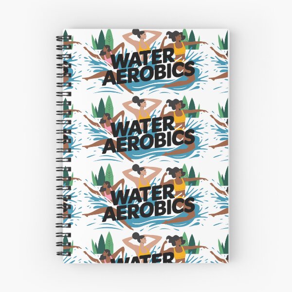 Item preview, Dynamic Water Aerobics Illustration - Aquatic Fitness designed and sold by ObjCrea123.
