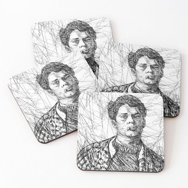 Item preview, DYLAN THOMAS - ink portrait .2 designed and sold by lautir.