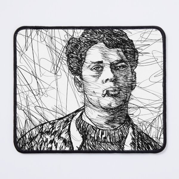 Item preview, DYLAN THOMAS - ink portrait .2 designed and sold by lautir.