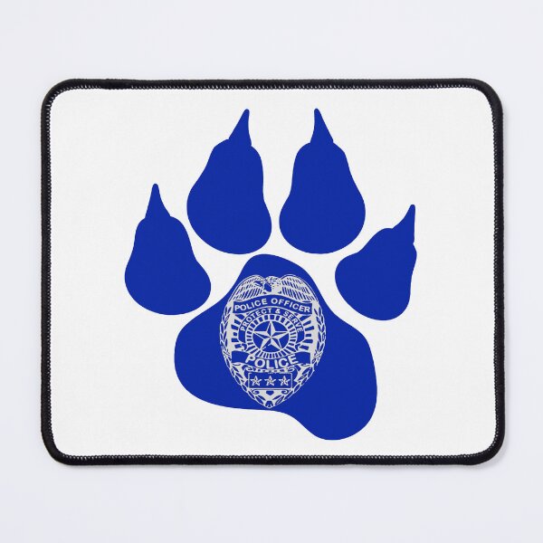 Item preview, Blue Paw with Police Batch; designed and sold by StickerApe.