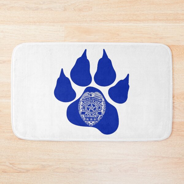 Item preview, Blue Paw with Police Batch; designed and sold by StickerApe.