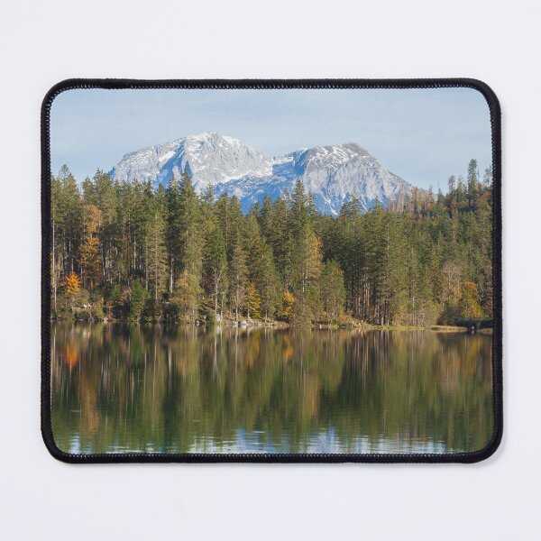 Item preview, Hoher Göll mountain massif with forest at Hintersee in autumn, Ramsau designed and sold by Torsten  Krüger.