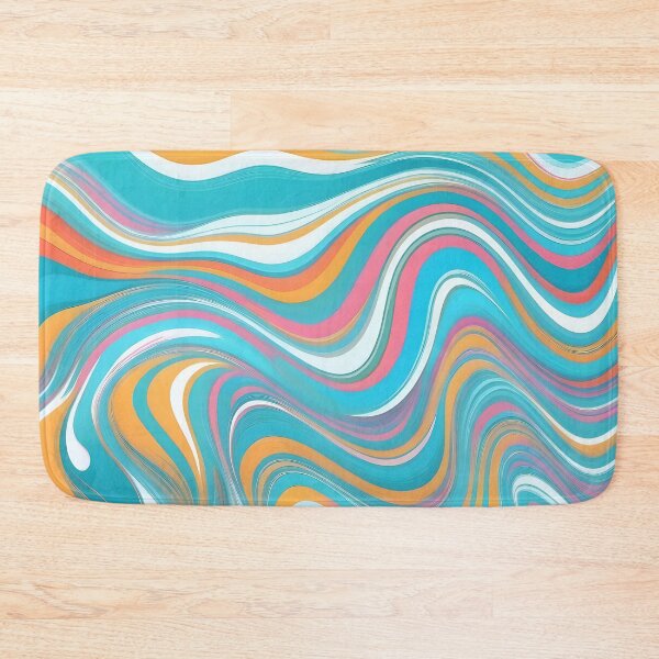 Item preview, Groovy Liquid Pastel Swirls Abstract Lines Pattern Modern Retro Art 2 of 4 designed and sold by Beachy.