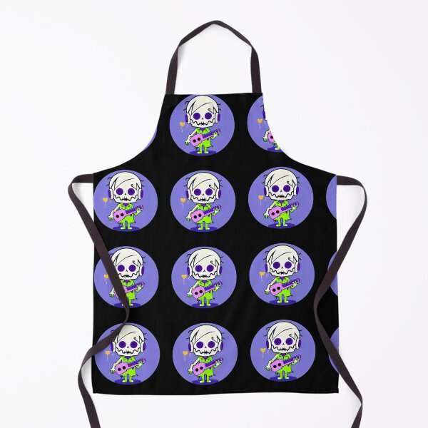 Item preview, Cute Skeleton with Headphones and Guitar Quirky Cartoon Art designed and sold by Cherry-Cat.
