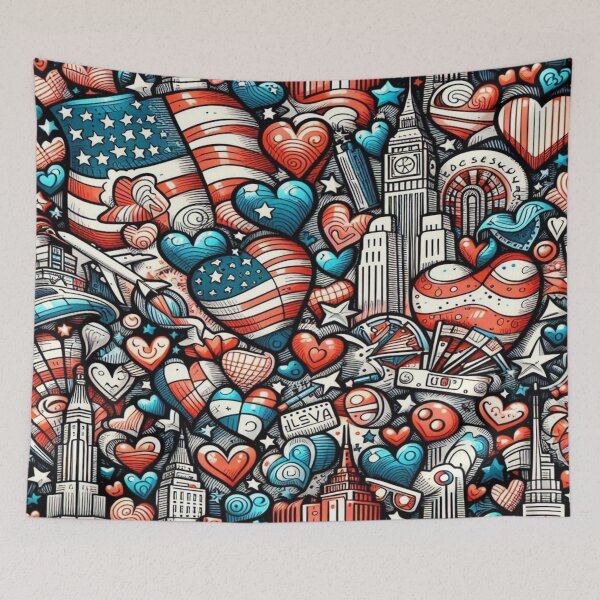 Item preview, Classic American Heart Glow designed and sold by Imaginarium of Chaos falcon88 .
