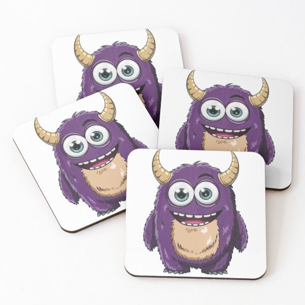 Item preview, Happy Purple Funny Alien-looking Monster designed and sold by pinkycherry.