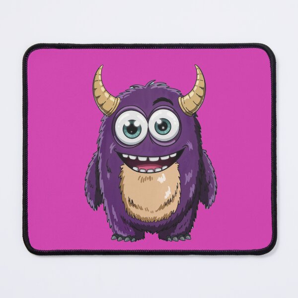 Item preview, Happy Purple Funny Alien-looking Monster designed and sold by pinkycherry.