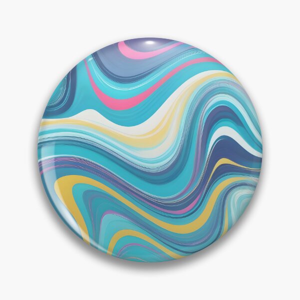 Item preview, Groovy Liquid Pastel Swirls Abstract Lines Pattern Modern Retro Art 3 of 4 designed and sold by Beachy.