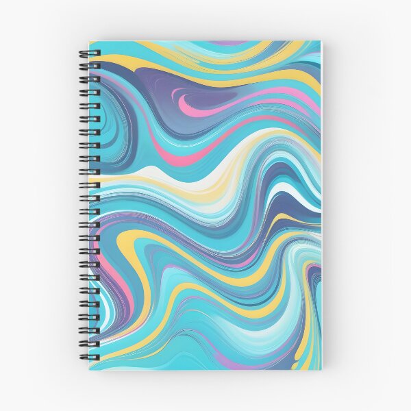 Item preview, Groovy Liquid Pastel Swirls Abstract Lines Pattern Modern Retro Art 3 of 4 designed and sold by Beachy.