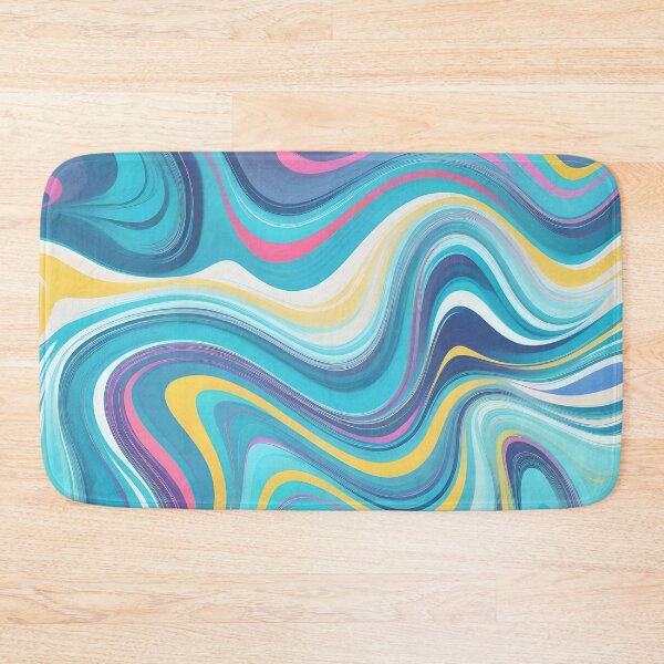Item preview, Groovy Liquid Pastel Swirls Abstract Lines Pattern Modern Retro Art 3 of 4 designed and sold by Beachy.