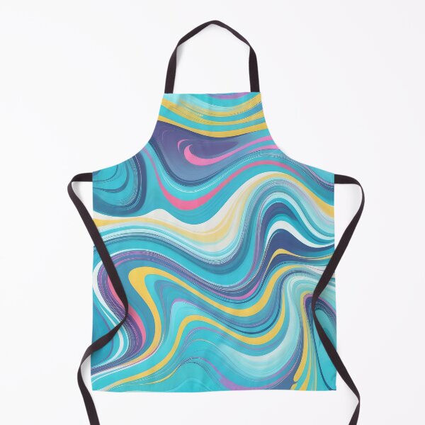 Item preview, Groovy Liquid Pastel Swirls Abstract Lines Pattern Modern Retro Art 3 of 4 designed and sold by Beachy.