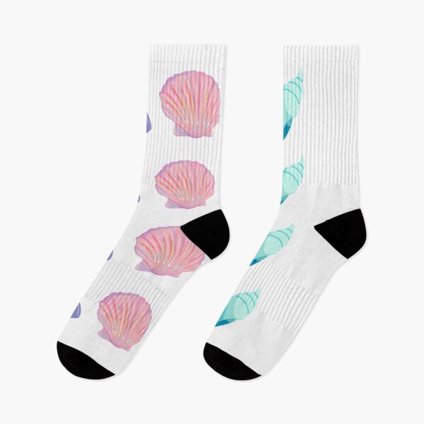 Item preview, Seashells Purple Pink Yellow Blue Pastel Design SolaAndSoli designed and sold by SolaAndSoli.