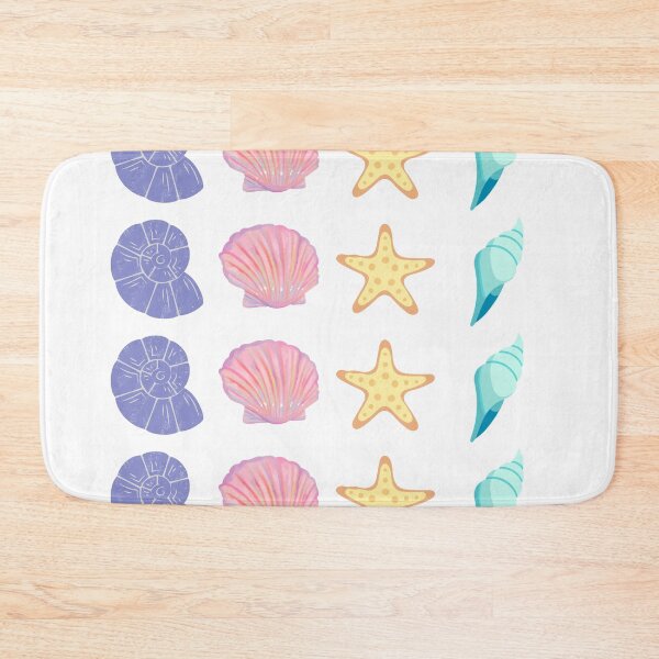 Item preview, Seashells Purple Pink Yellow Blue Pastel Design SolaAndSoli designed and sold by SolaAndSoli.