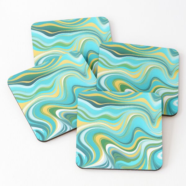 Item preview, Groovy Liquid Pastel Swirls Abstract Lines Pattern Modern Retro Art 4 of 4 designed and sold by Beachy.
