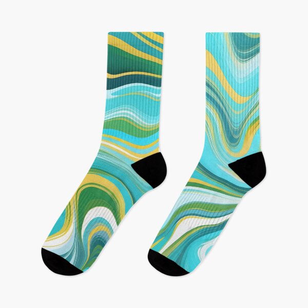 Item preview, Groovy Liquid Pastel Swirls Abstract Lines Pattern Modern Retro Art 4 of 4 designed and sold by Beachy.