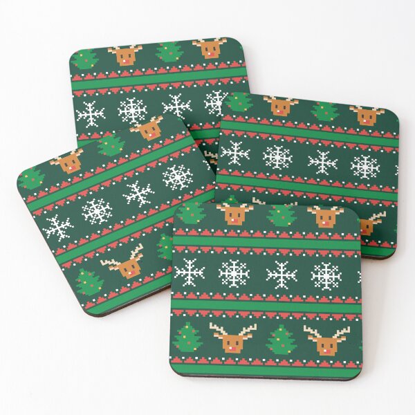 Item preview, Christmas pattern pixel, reindeer designed and sold by Mauswohn.