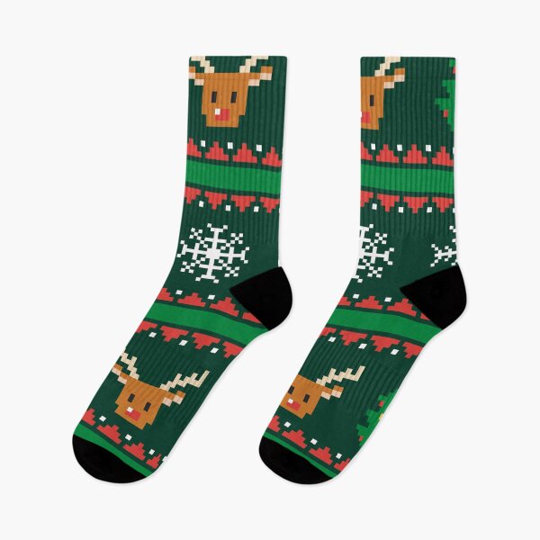 Item preview, Christmas pattern pixel, reindeer designed and sold by Mauswohn.