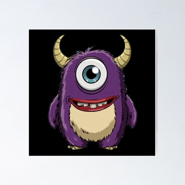 Item preview, Funny Cyclop Alien-looking Monster designed and sold by pinkycherry.