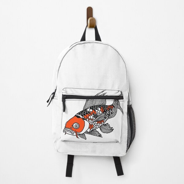 Item preview, Vibrant Japanese Koi Fish in Black and Orange designed and sold by ZoeaDesign.