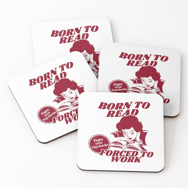 Item preview, Born To Read Forced To Work Pages Over Paychecks For Book designed and sold by LoveMingle.