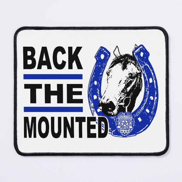 Item preview, Back The Mounted Patrol; Police Horse; designed and sold by StickerApe.