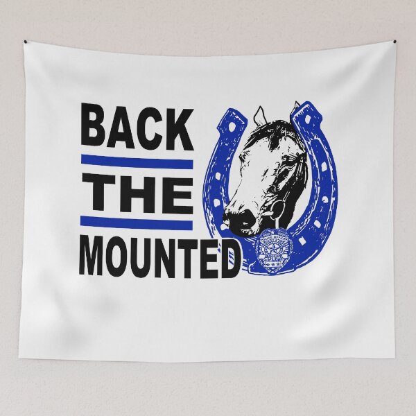 Item preview, Back The Mounted Patrol; Police Horse; designed and sold by StickerApe.
