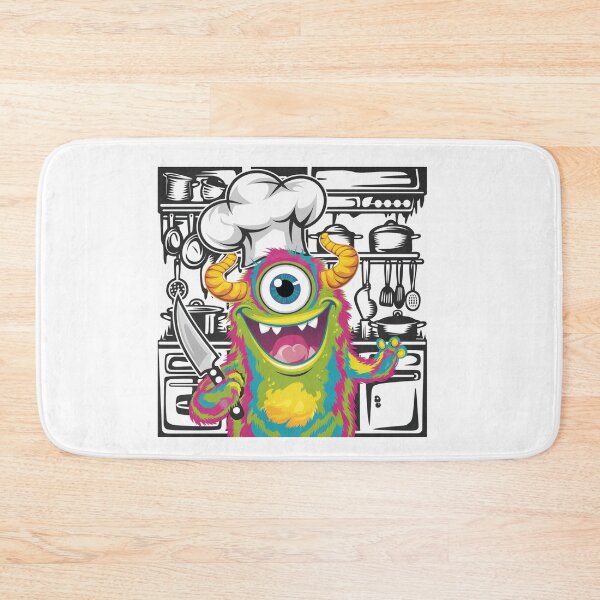 Item preview, Funny Chef Alien-looking Monster designed and sold by pinkycherry.