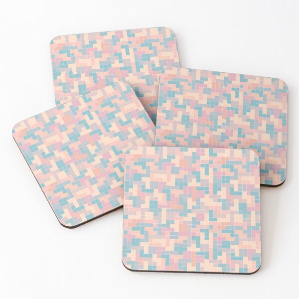 Item preview, Lisboa Sunset Tetris Jumble designed and sold by TheGlitchStitch.
