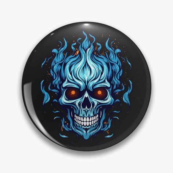Item preview, Blue Burning Head designed and sold by Mrblue11.