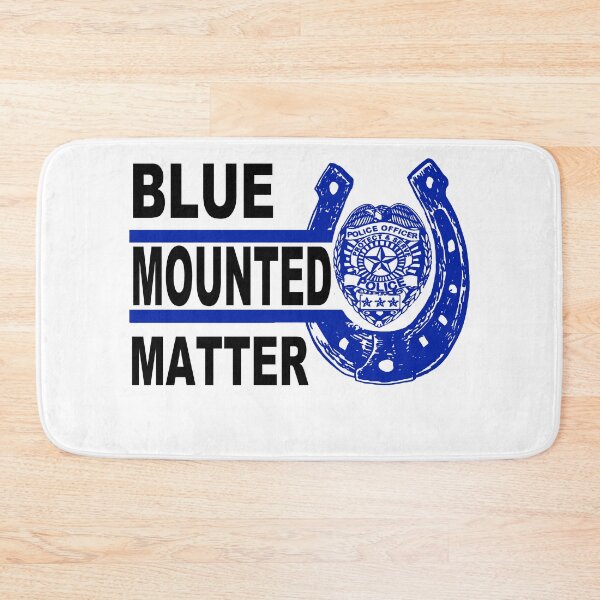 Item preview, Blue Mounted Live Matter; Police Horse; designed and sold by StickerApe.