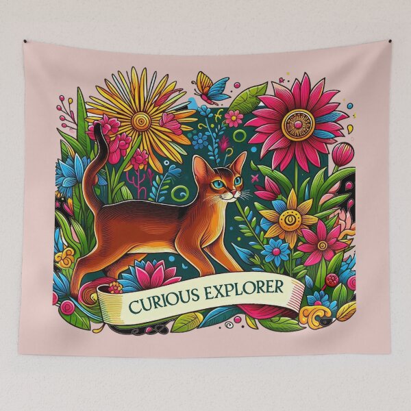 Item preview, Curious Explorer: The Abyssinian Cat designed and sold by communedesigns.