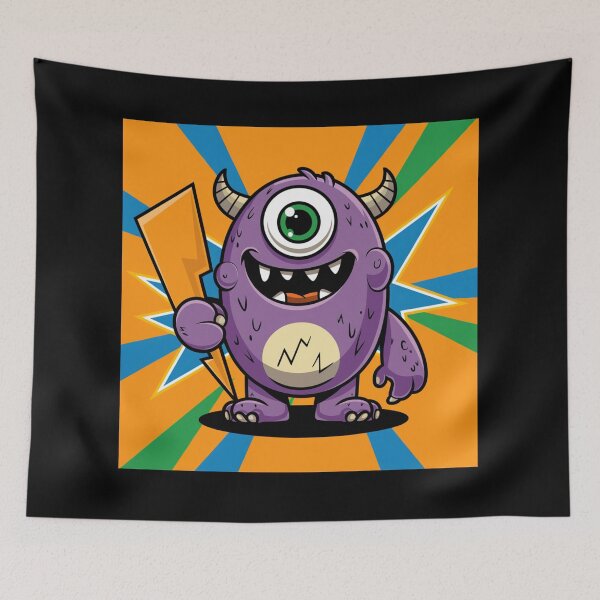 Item preview, Cute Funny Big-eyed Alien-looking Monster designed and sold by pinkycherry.