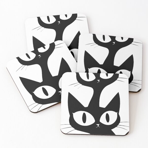 Item preview, Two Cats Black designed and sold by illustroken.