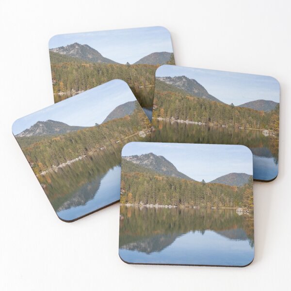 Item preview, Mountains with forest and trees at Hintersee in autumn, Ramsau, Berchtesgaden designed and sold by Torsten  Krüger.