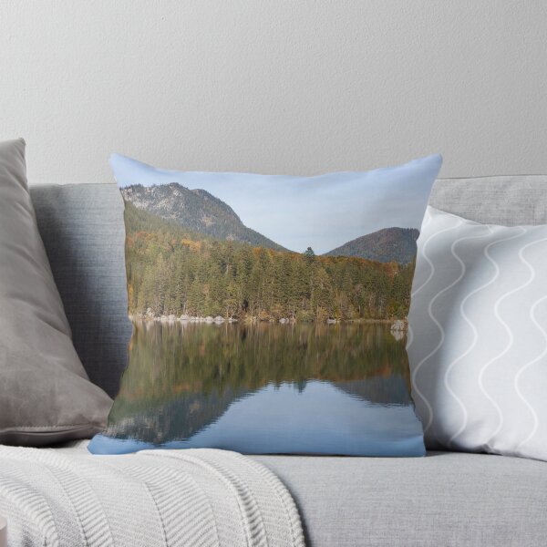 Item preview, Mountains with forest and trees at Hintersee in autumn, Ramsau, Berchtesgaden designed and sold by Torsten  Krüger.