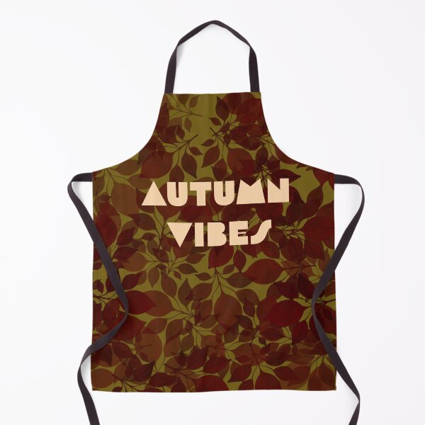 Item preview, "Autumn Vibes" inscription in autumn style. Ivory ,khaki, brown. designed and sold by My-fake-places.