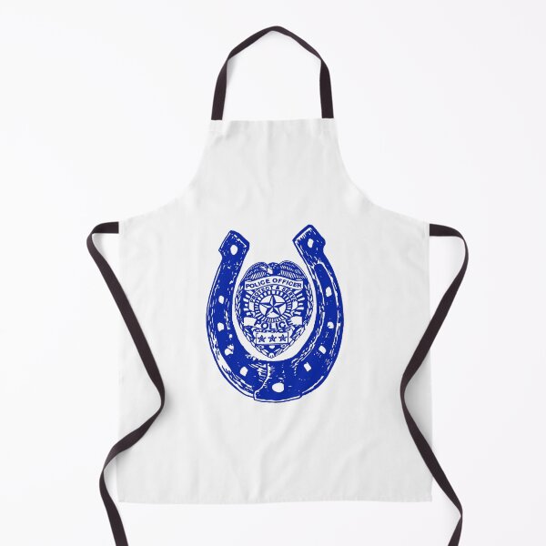 Item preview, Blue Horseshoe with Police Batch; designed and sold by StickerApe.