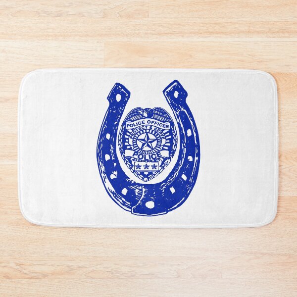 Item preview, Blue Horseshoe with Police Batch; designed and sold by StickerApe.