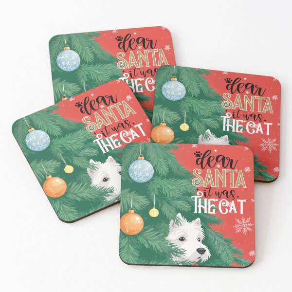 Item preview, Dear Santa it was the cat not the Westie designed and sold by WarmAndWestie.