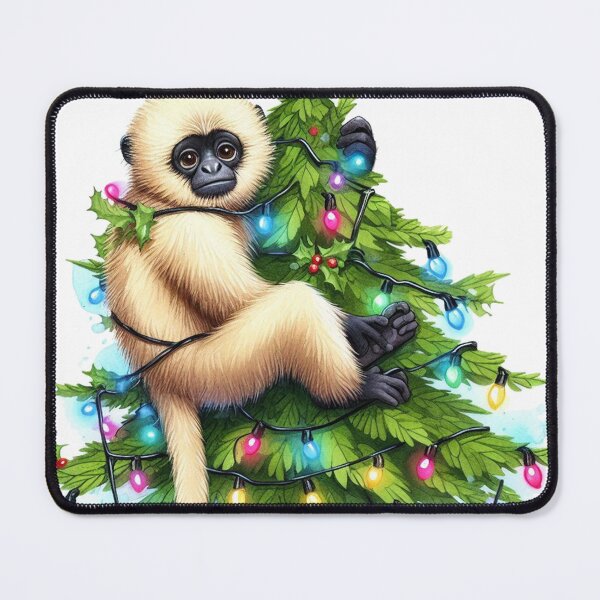 Item preview, Christmas Gibbon designed and sold by erkinmaddison.