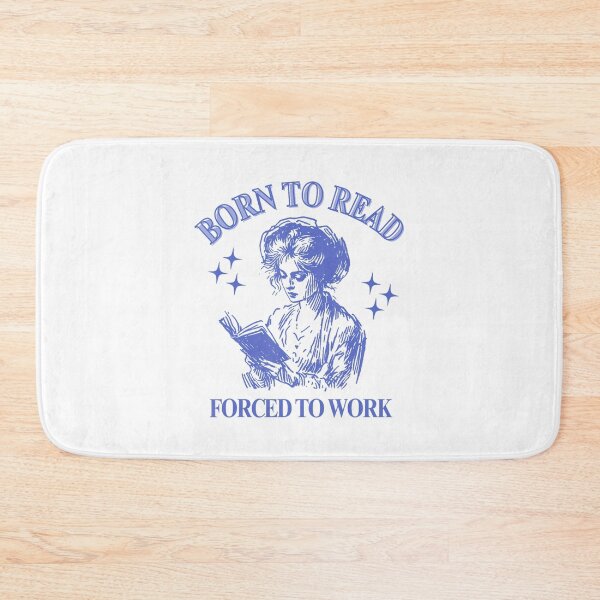 Item preview, Born To Read Forced To Work Woman Reading Bookish Comic designed and sold by LoveMingle.