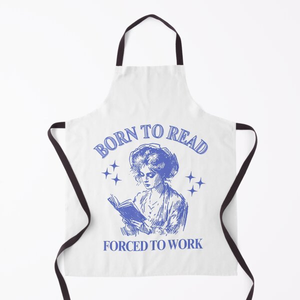 Item preview, Born To Read Forced To Work Woman Reading Bookish Comic designed and sold by LoveMingle.