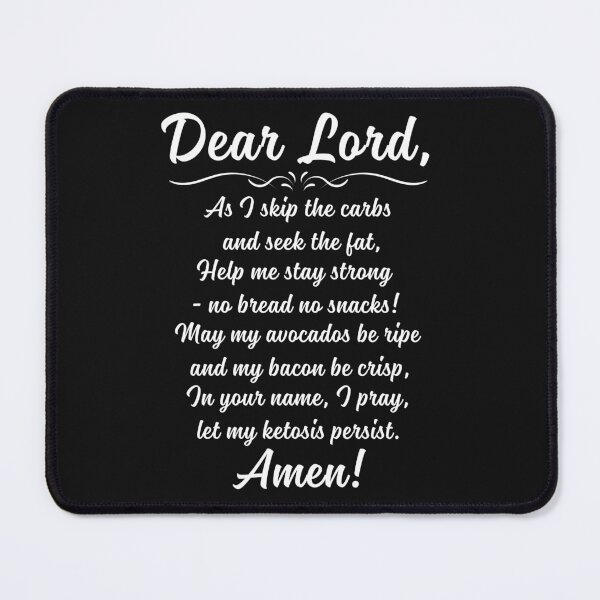 Item preview,  Funny Keto Prayer Low Carb Diet Enthusiasts Funny Keto designed and sold by Anniko Art Studio.