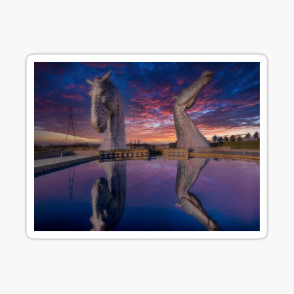 Item preview,  The Kelpies at sunset , the Helix , Falkirk , Scotland designed and sold by Photogold .
