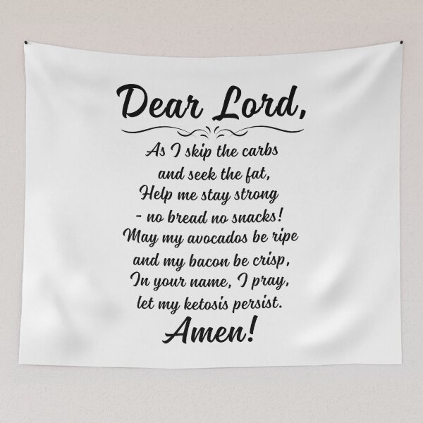 Item preview, Funny Keto Prayer Low Carb Diet Enthusiasts Funny Keto designed and sold by Anniko Art Studio.
