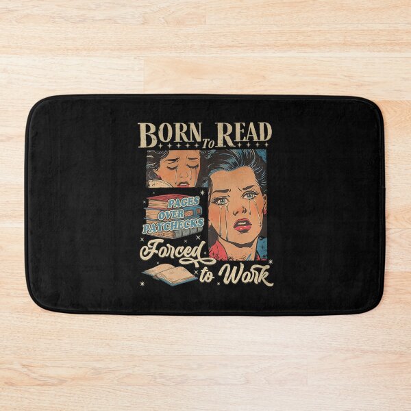 Item preview, Retro Vintage 40S Born To Read Forced To Work Bookish designed and sold by LoveMingle.