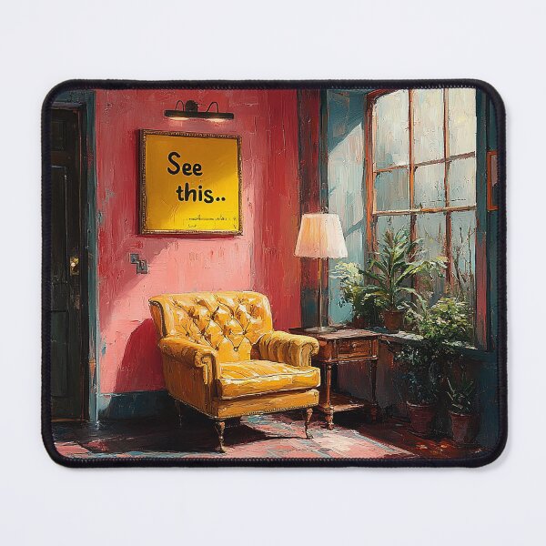 Item preview, Stay positive and be optimistic "See this..." Living room by the window designed and sold by Tem‑Tip of pen.
