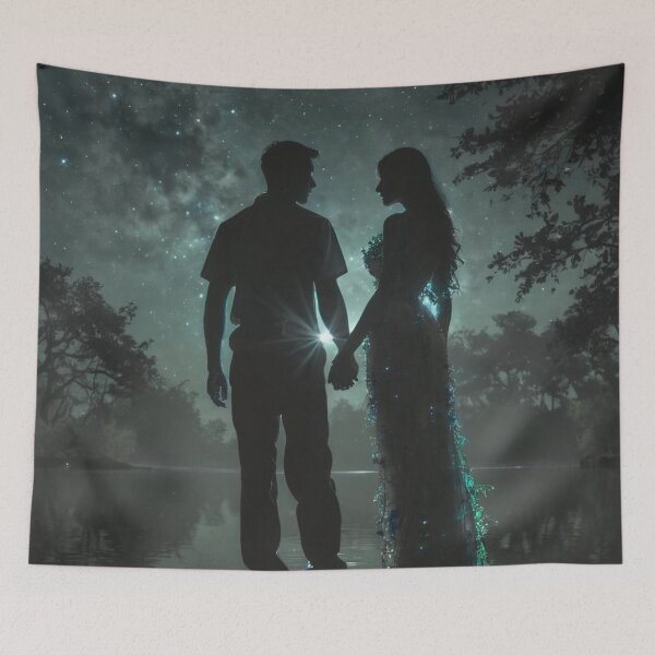 Item preview, The Silhouette Romantic Couple designed and sold by ZenPardox.